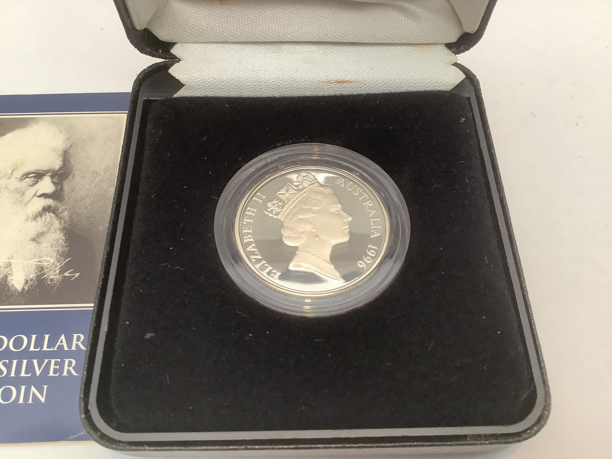 1996 $1 Sterling Silver Proof Coin. Henry Parkes.