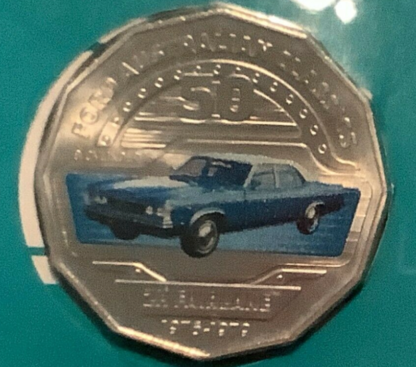 2018 1976 Ford ZH Fairlane Marquis Stamp and Coin Cover PNC.