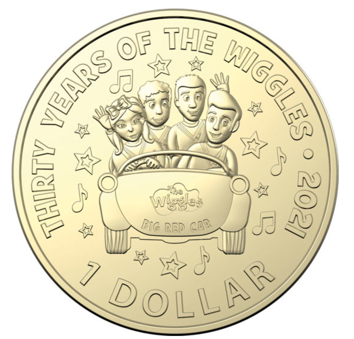 2021 30 Years of The Wiggles - Six Coin Uncirculated Set.