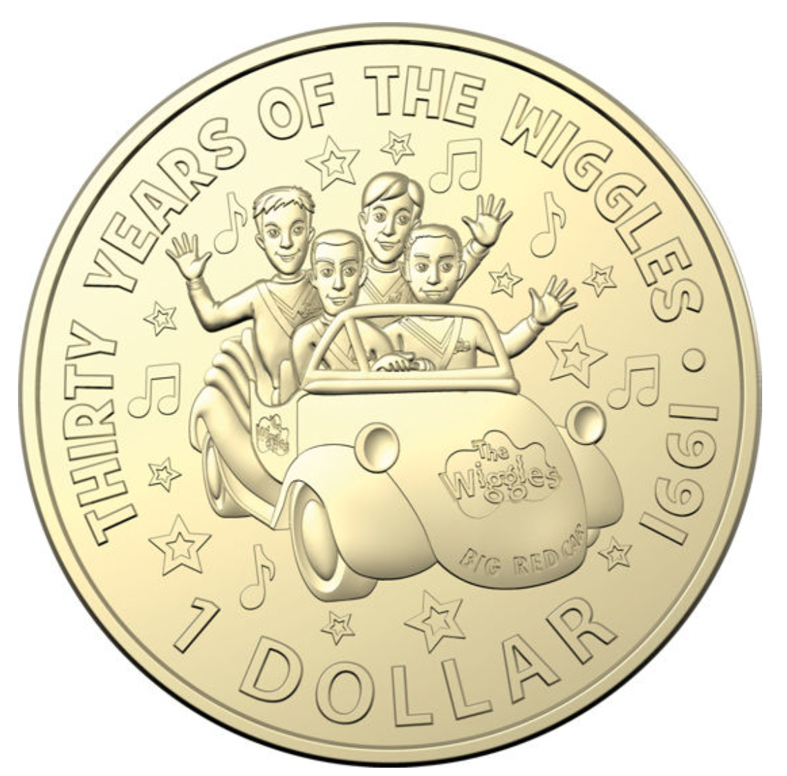 2021 30 Years of The Wiggles - Six Coin Uncirculated Set.