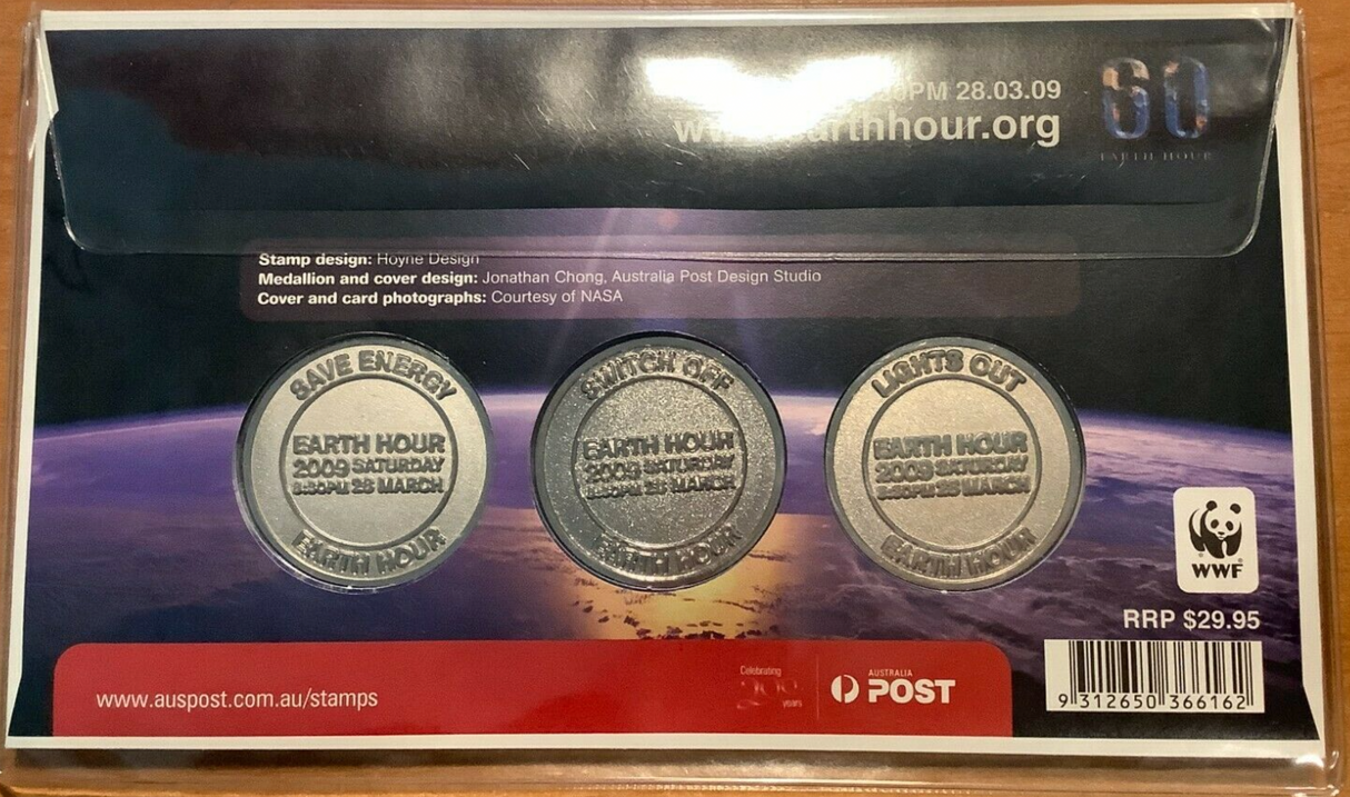 2009 PMC commemorating the World Wide Fund for Nature and Earth Hour.