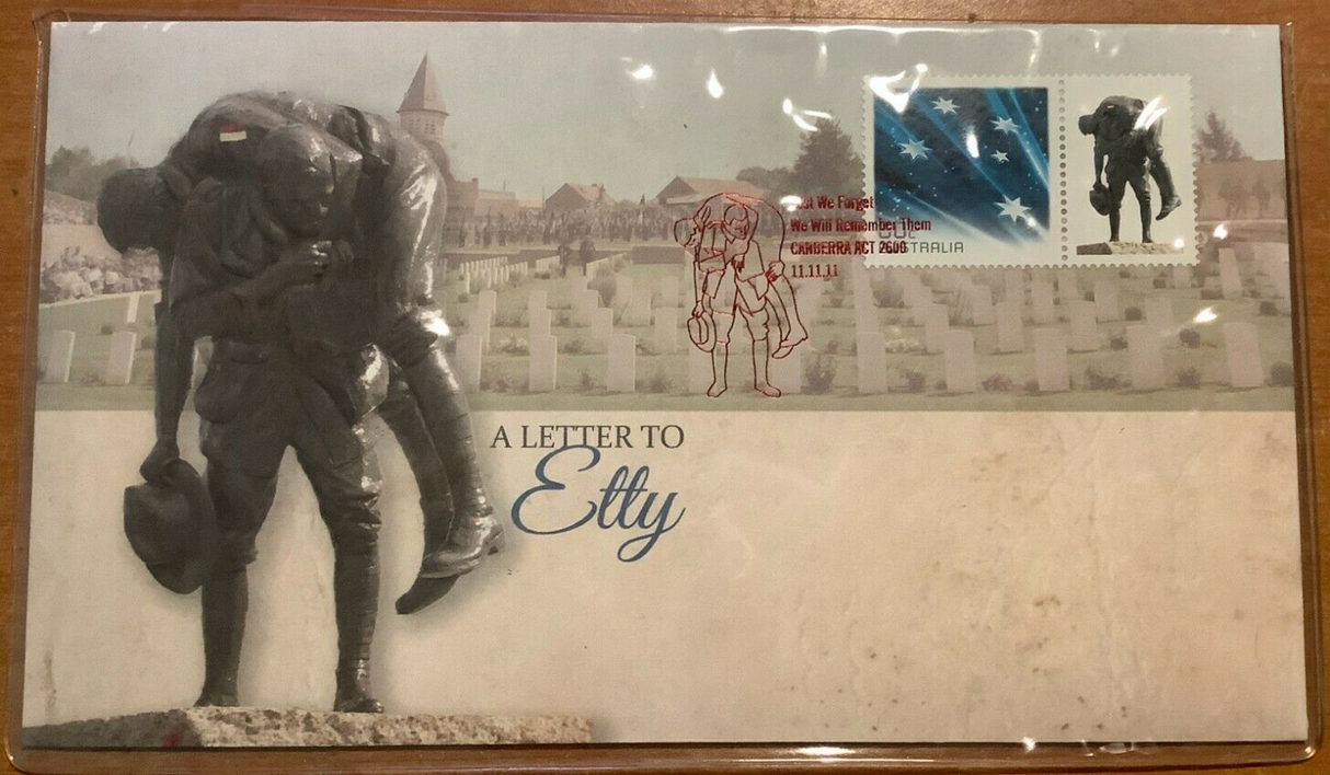 2011 A Letter to Etty. First Day Philatelic Cover.