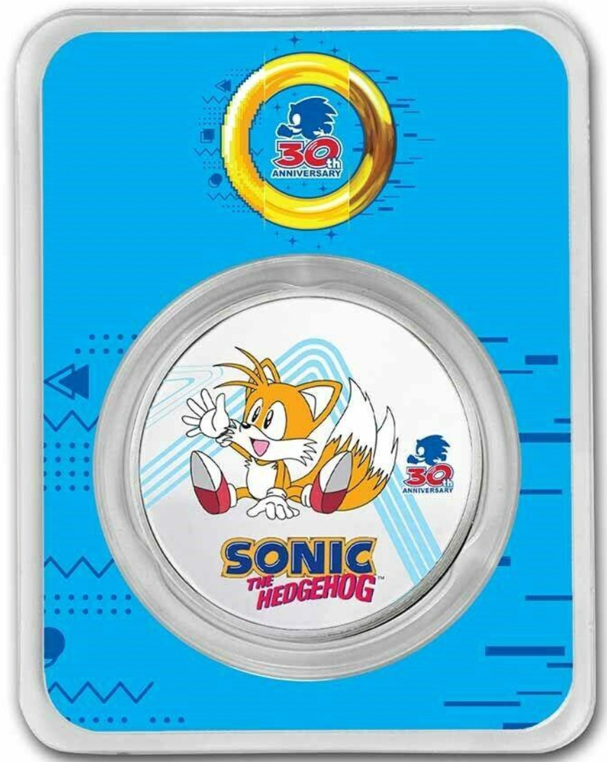 2021 Sonic the Hedgehog 30th Anniversary 4 1oz silver collection.