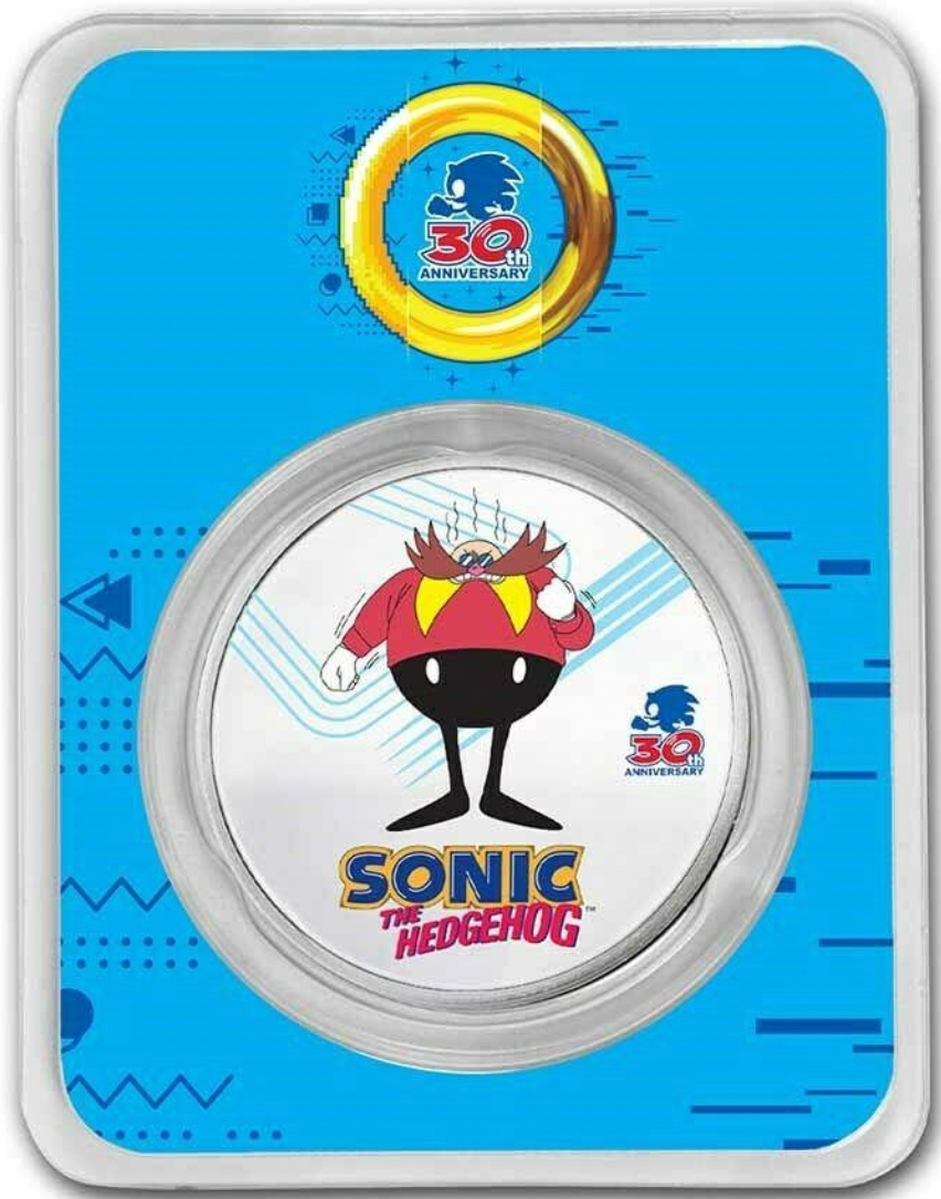 2021 Sonic the Hedgehog 30th Anniversary 4 1oz silver collection.