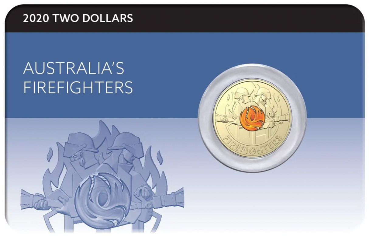 2020 Australia's Firefighters $2 Aluminium-Bronze Coin Pack.