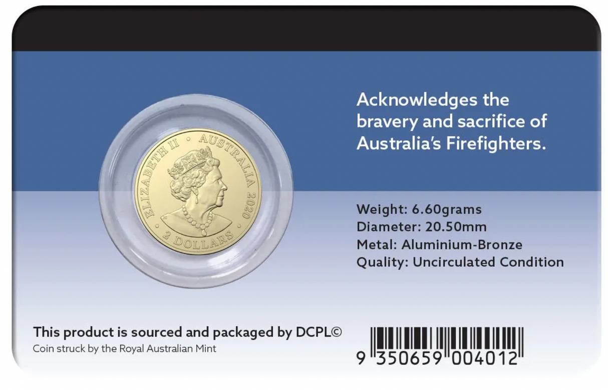 2020 Australia's Firefighters $2 Aluminium-Bronze Coin Pack.