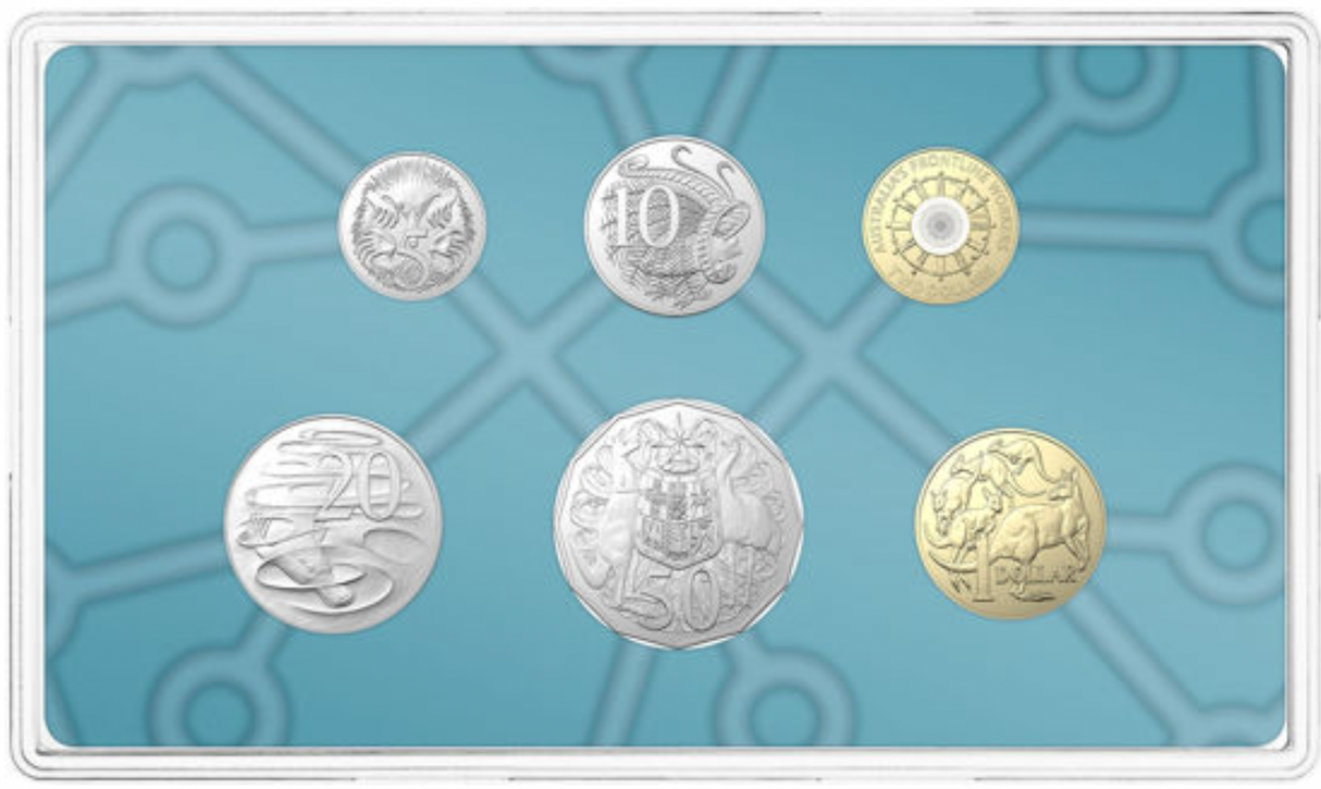 2022 Uncirculated Six Coin Year Set: Frontline Workers.