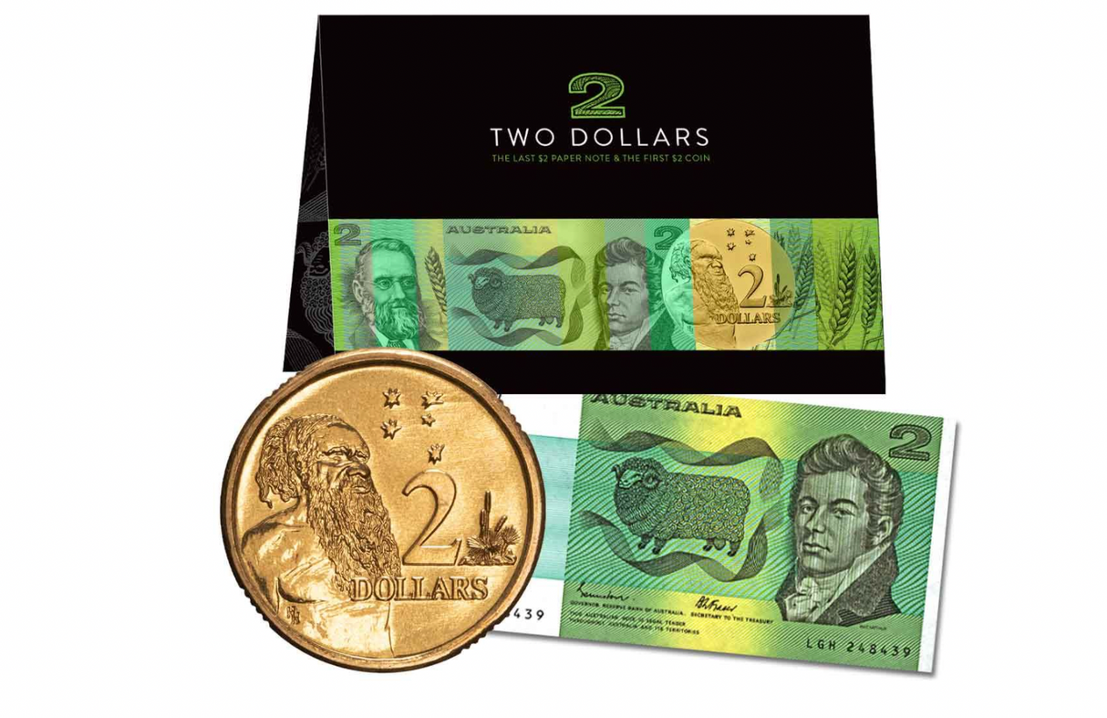 2000s $2 Last Note & First Coin Pack Uncirculated.