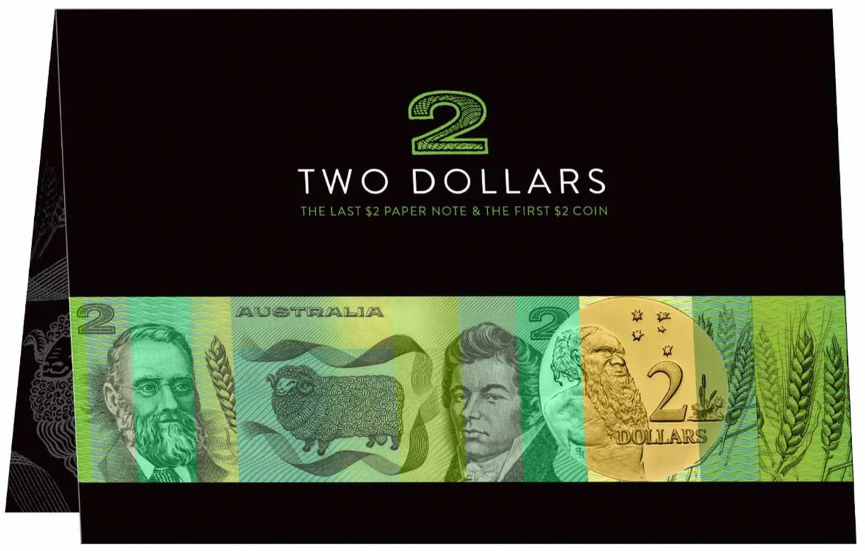 2000s $2 Last Note & First Coin Pack Uncirculated.