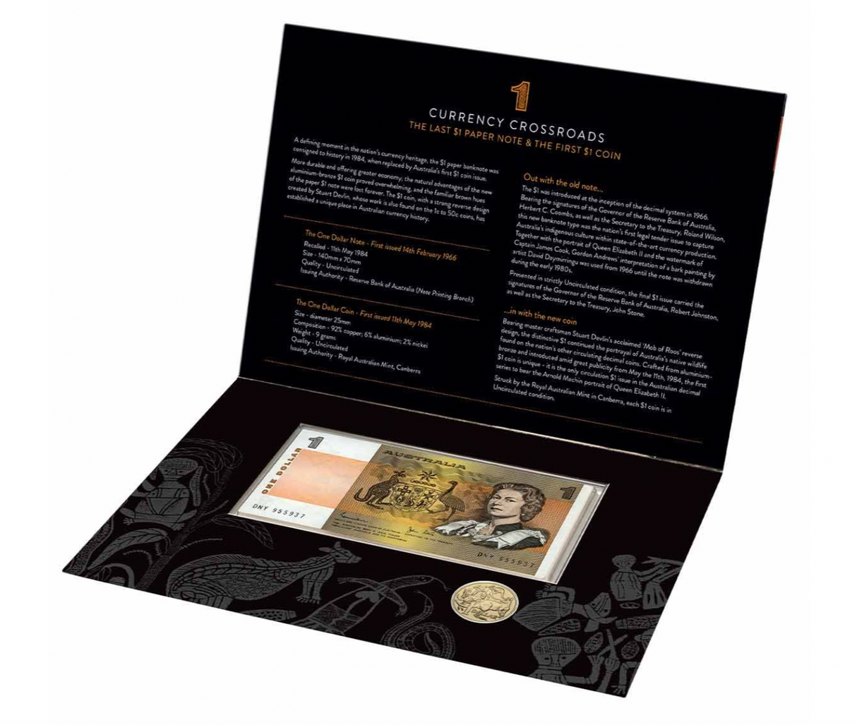 2000s $1 Last Note & First Coin Pack Uncirculated.