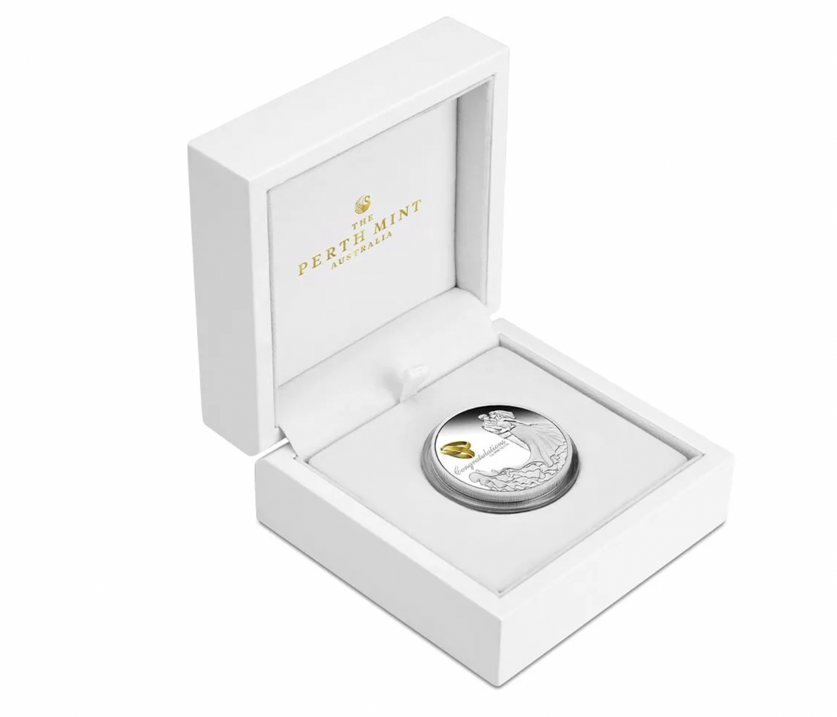 2022 $1 1 ounce Silver Proof Coin: Wedding