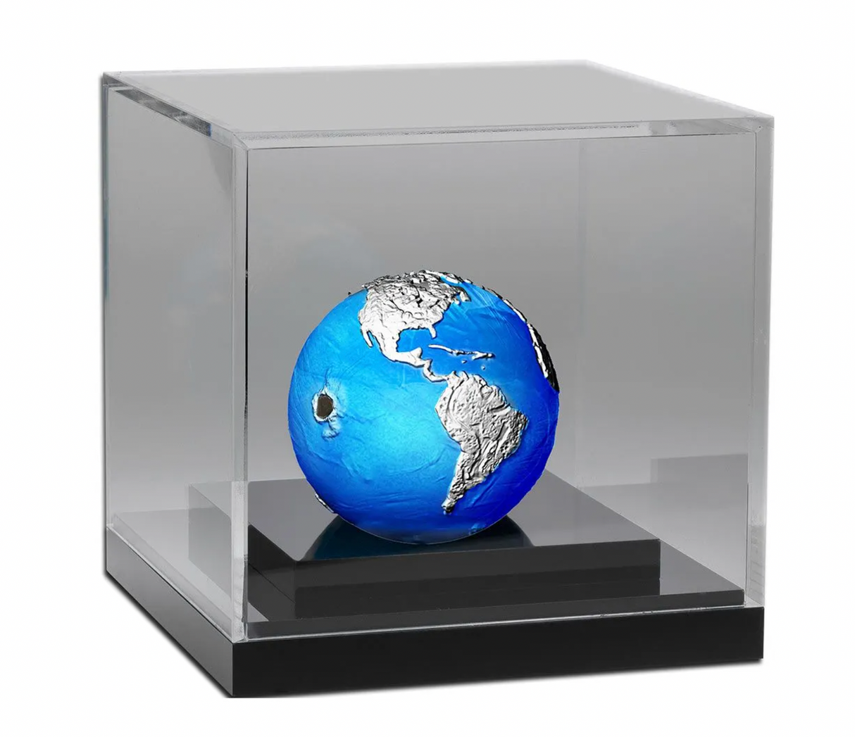 2022 Endangered Blue Earth with Meteorite $5 3oz Silver Sphere Coin