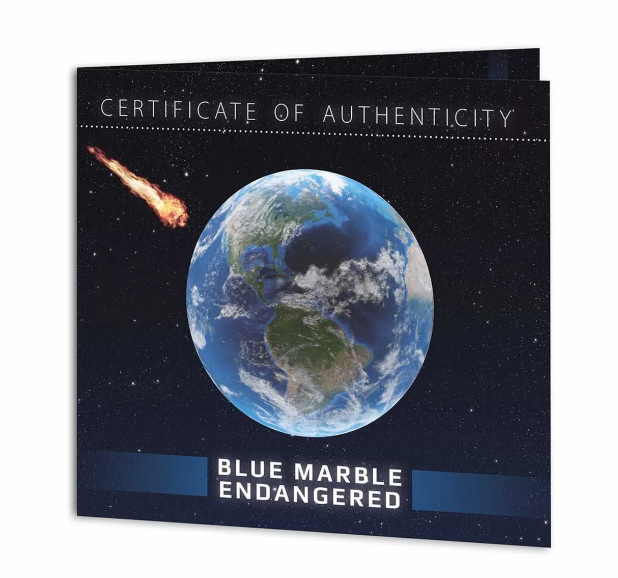 2022 Endangered Blue Earth with Meteorite $5 3oz Silver Sphere Coin
