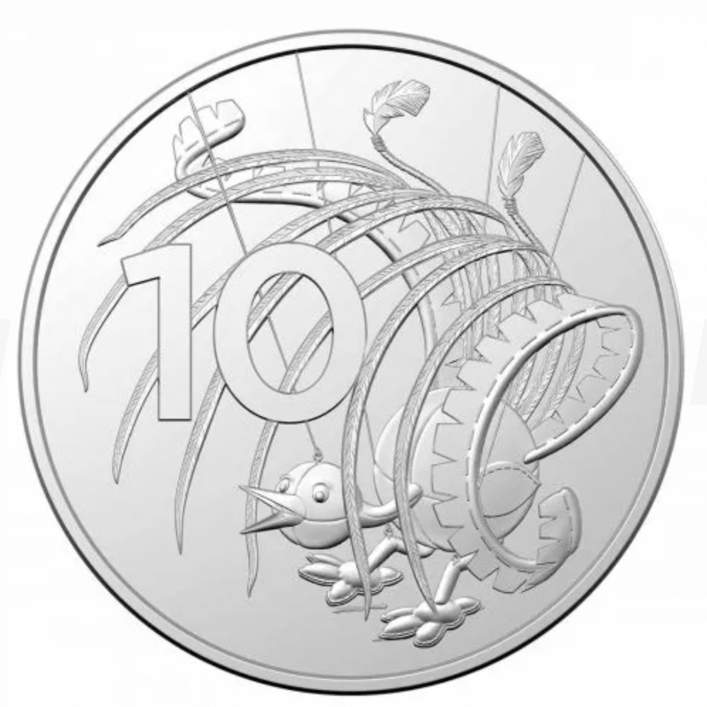 2022 Baby Uncirculated Set 10c Coin.