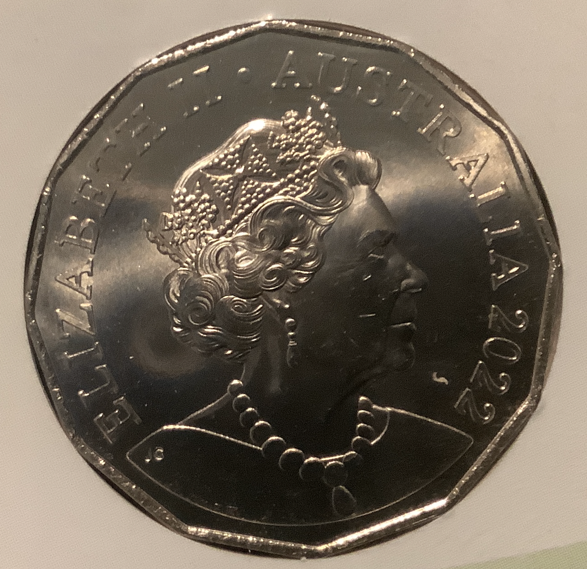 2022 Baby Uncirculated Set 50c Coin.