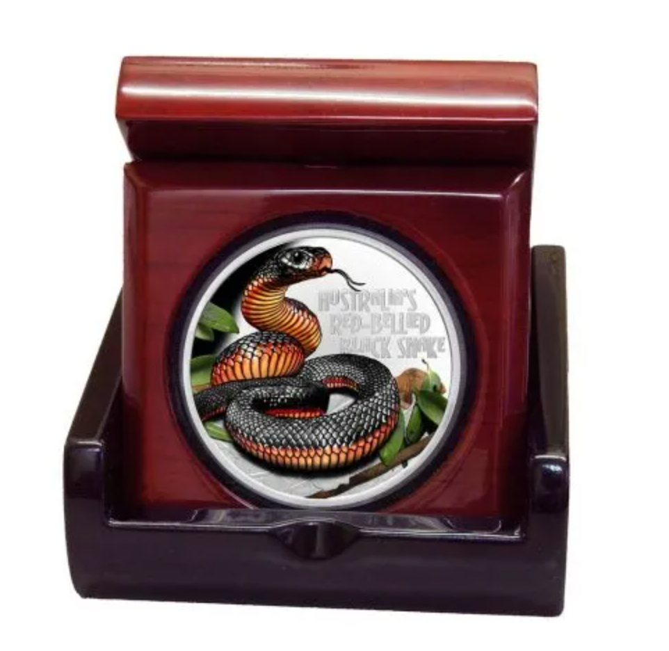 2022 $1 Deadly & Dangerous. Red-Bellied Black Snake.