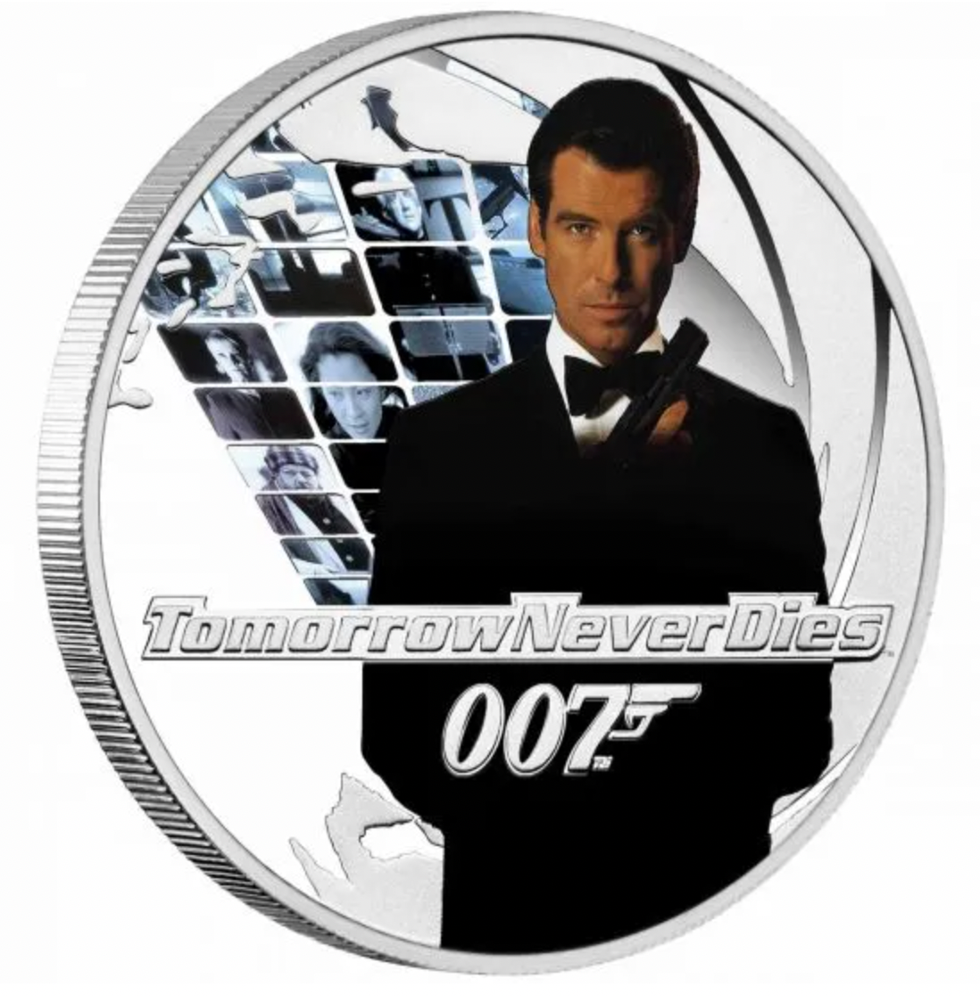 2022 James Bond Tomorrow Never Dies 50c 1/2 ounce silver proof coin.