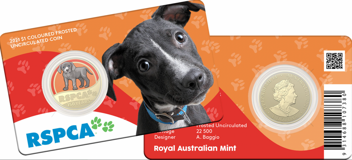 2021 $1 8 Coin Set. 150th Anniversary of the RSPCA