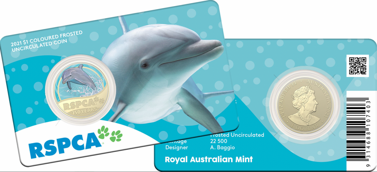 2021 $1 8 Coin Set. 150th Anniversary of the RSPCA