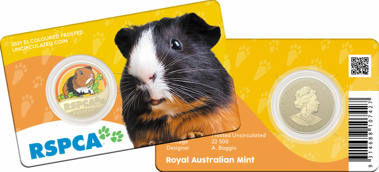 2021 $1 8 Coin Set. 150th Anniversary of the RSPCA