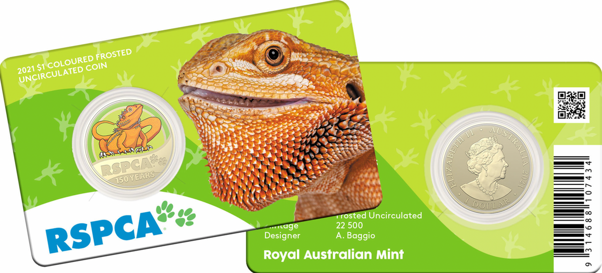 2021 $1 8 Coin Set. 150th Anniversary of the RSPCA