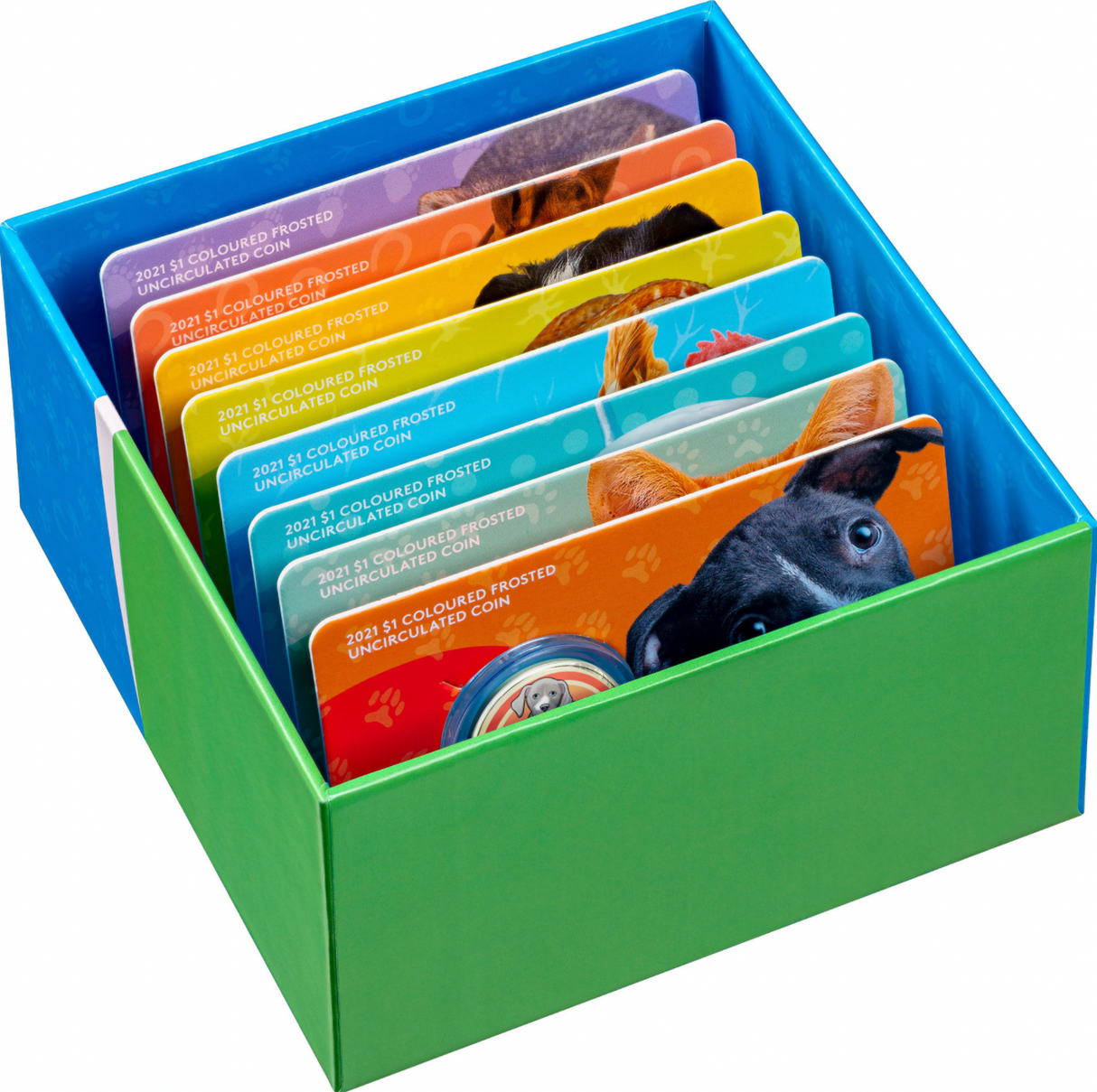 2021 $1 8 Coin Set. 150th Anniversary of the RSPCA