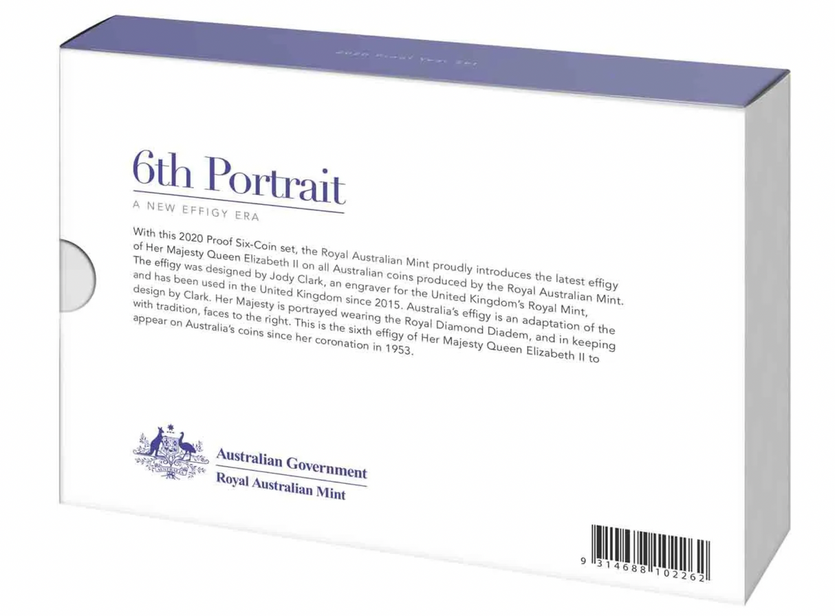 2020 Proof Six Coin Coin Set. A New Effigy Era