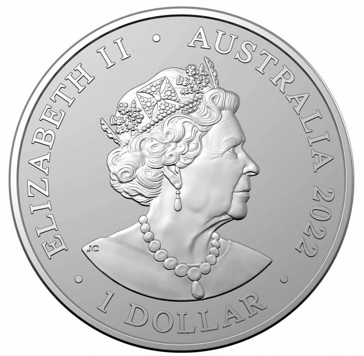 2022 Kangaroo $1 Oz Silver Frosted Uncirculated Coin