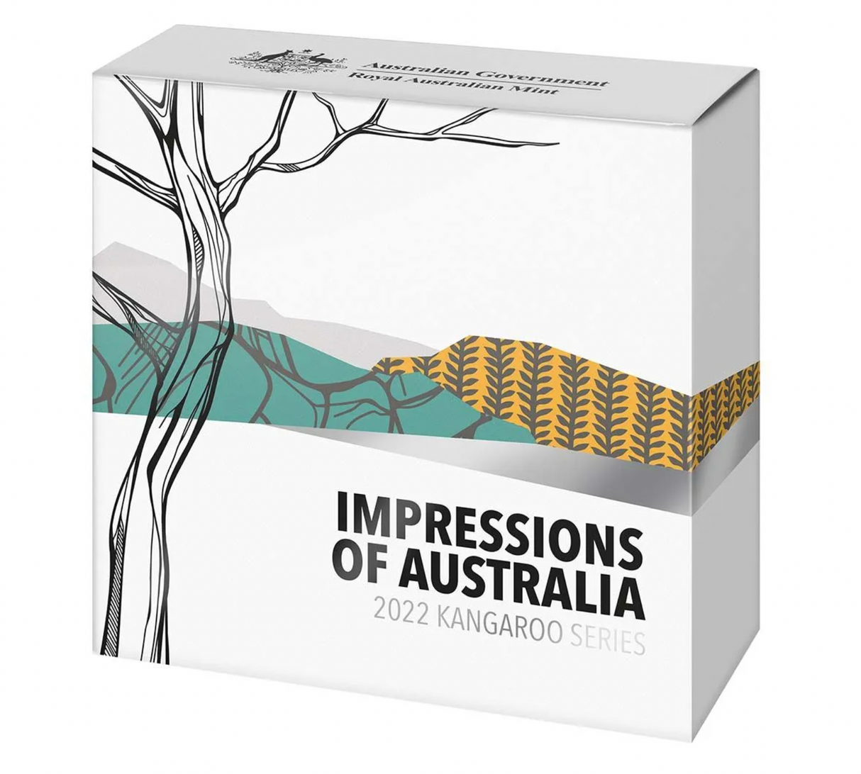 2022 Kangaroo 1oz Silver Proof Coin. Impressions of Australia.