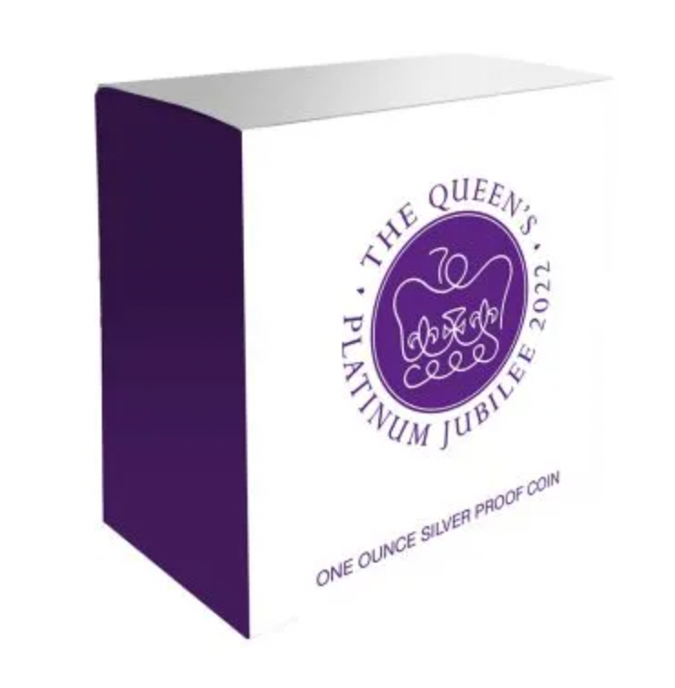 2022 Queen Elizabeth II Platinum Jubilee $5 1oz Silver Proof Coin