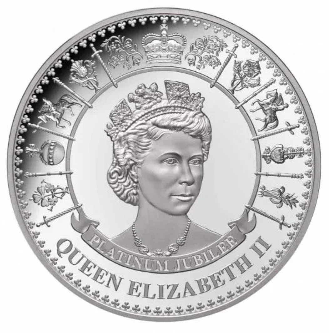 2022 Queen Elizabeth II Platinum Jubilee $5 1oz Silver Proof Coin