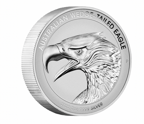 2022 Australian Wedge-tailed Eagle 2oz Silver Enhanced Reverse Proof High Relief Piedfort Coin
