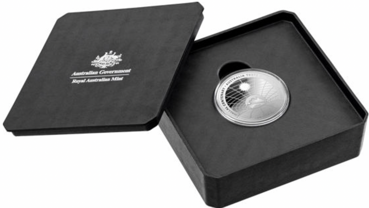 2022 Wallal Centenary Australia Tests Einstein's Theory - $5 1oz Silver Domed Proof Coin