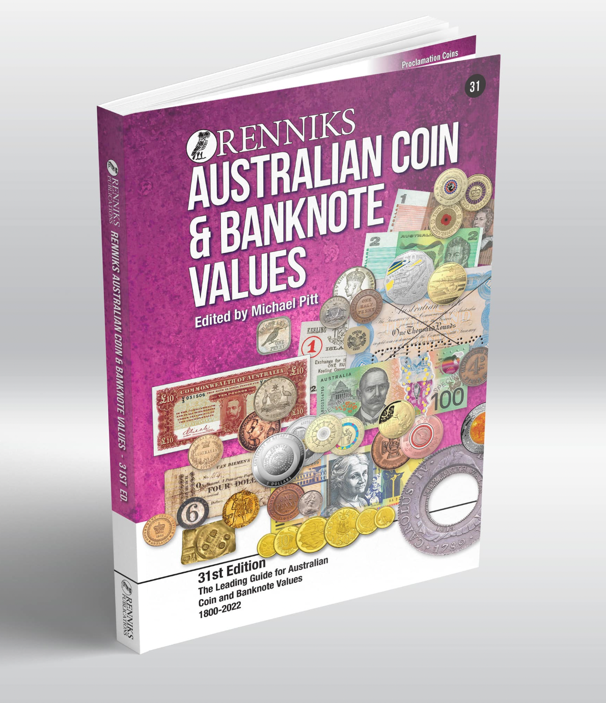 2022 Renniks Australian Coin & Banknote Values 31st Ed. Softcover