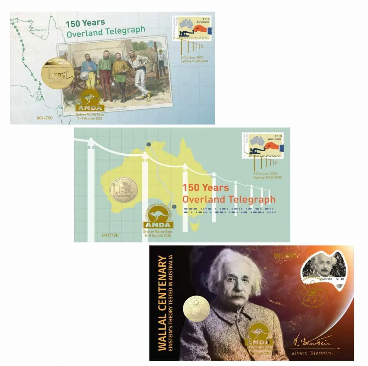 2022 Sydney ANDA PNC Trio. RAM and PM Overland Telegraph, Einstein's Theory