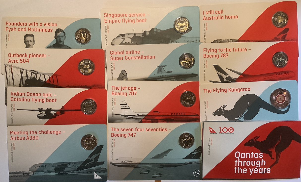 2020 Qantas Centenary 11 Coin Box Set.