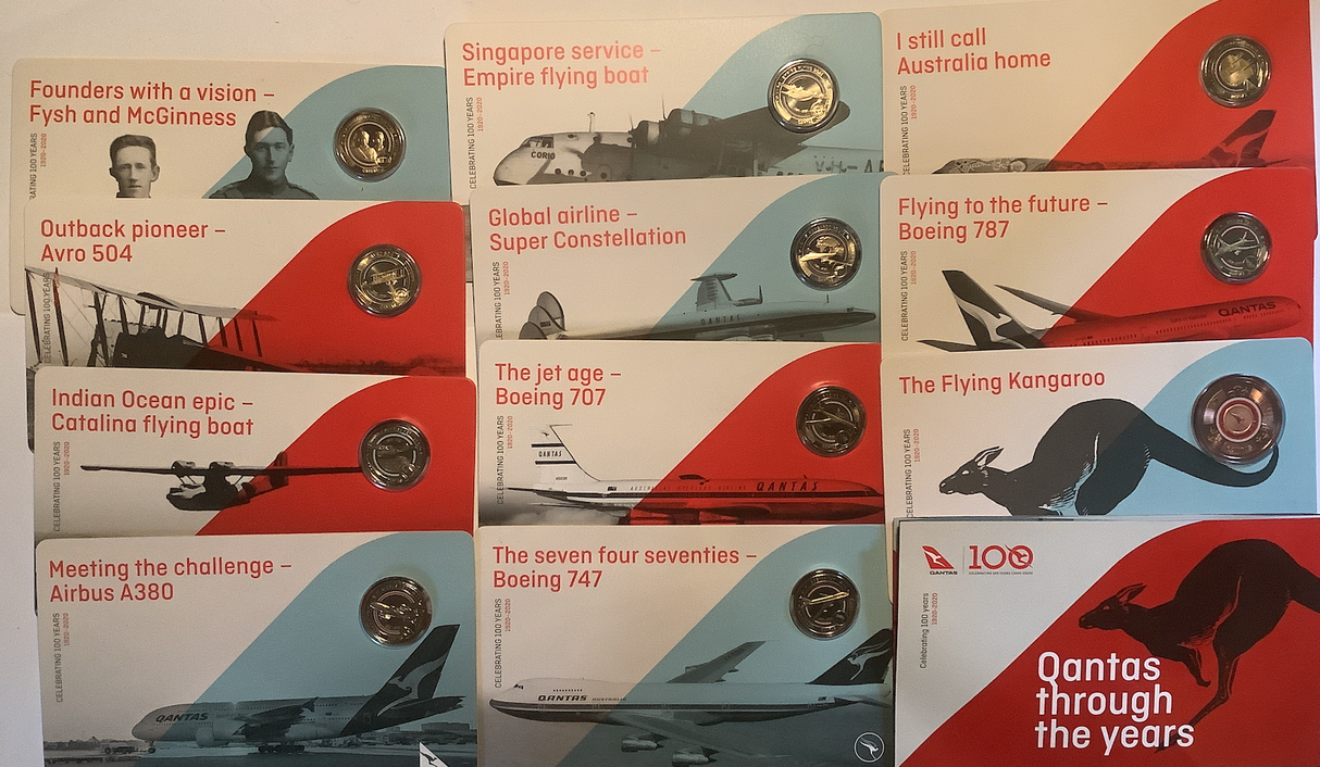 2020 Qantas Centenary 11 Coin Box Set.