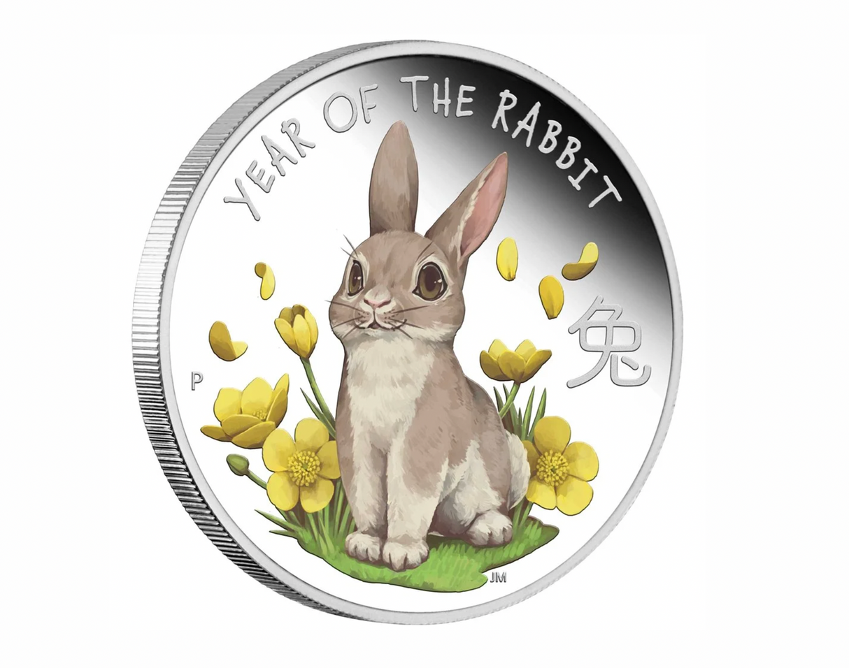 2023 Baby Rabbit 1/2oz Silver Proof Coin