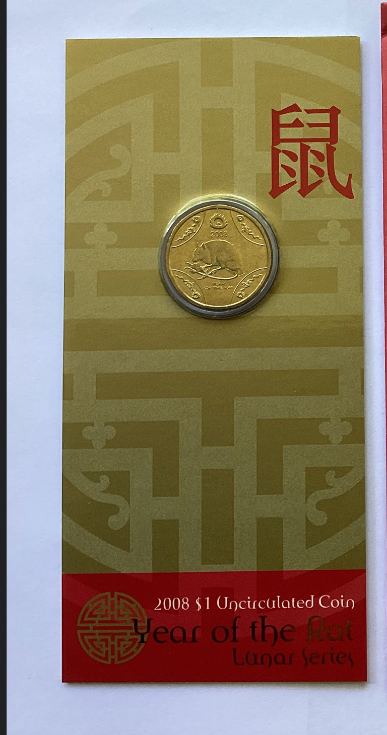 2008 $1 Uncirculated Coin Year of the Rat