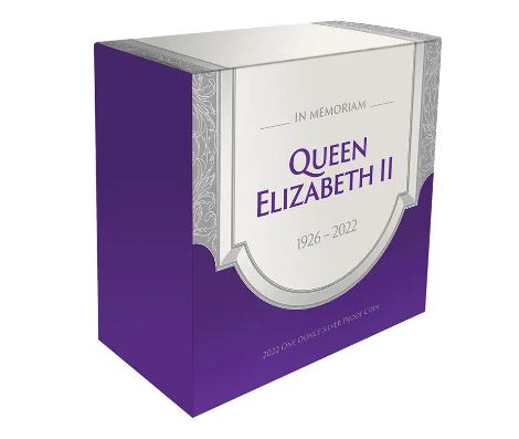 2022 Queen Elizabeth II One Ounce Silver Proof Coin - In Memoriam