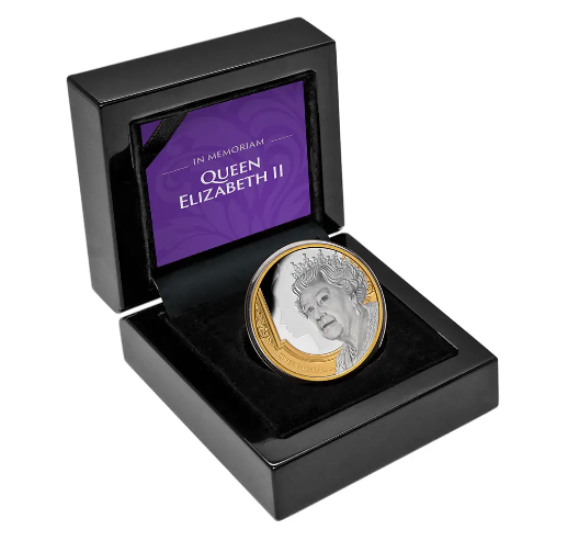 2022 Queen Elizabeth II One Ounce Silver Proof Coin - In Memoriam