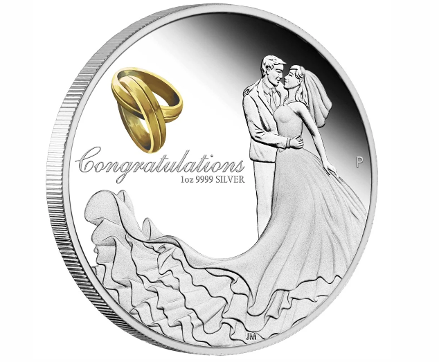 2023 Wedding 1oz Silver Proof Coin