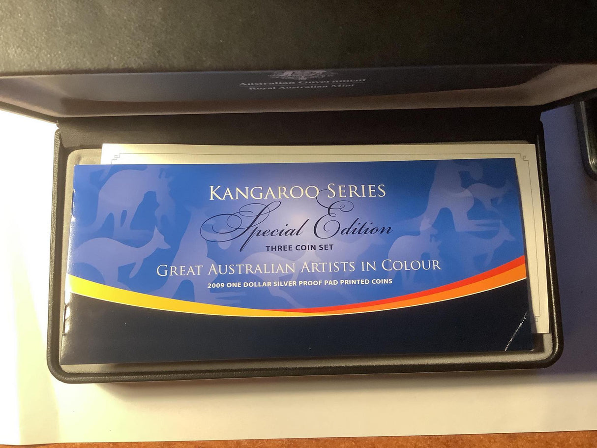 2009 Kangaroo Series Special Edition Three-Coin Set. Artists in Colour.