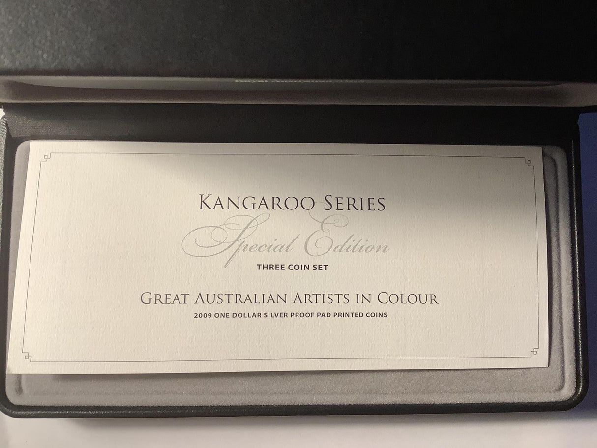 2009 Kangaroo Series Special Edition Three-Coin Set. Artists in Colour.