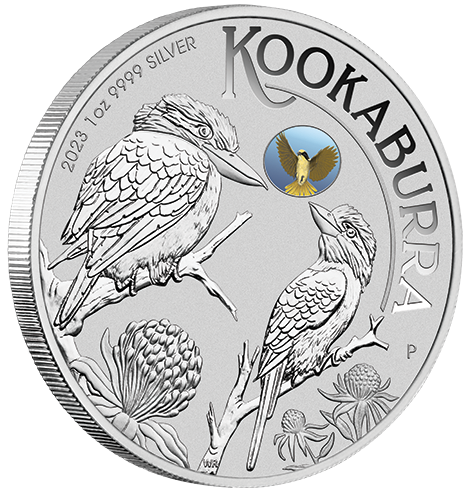 2023 ANDA Melbourne. 1 ounce silver Kookaburra Helmeted Honeyeater Privy.