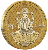 Diwali 2024 1oz Silver Gilded Medallion