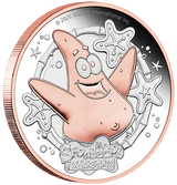 2025 2oz Spongebob Squarepants- Patrick Star Silver Proof Gilded Coin