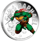 2025 $1 1oz Silver Proof Coloured Coin. Teenage Mutant Ninja Turtles- Raphael