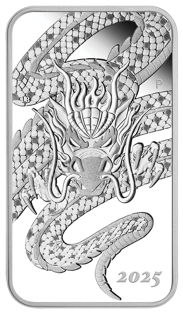 2025 1oz DRAGON Silver Proof Rectangular Coin
