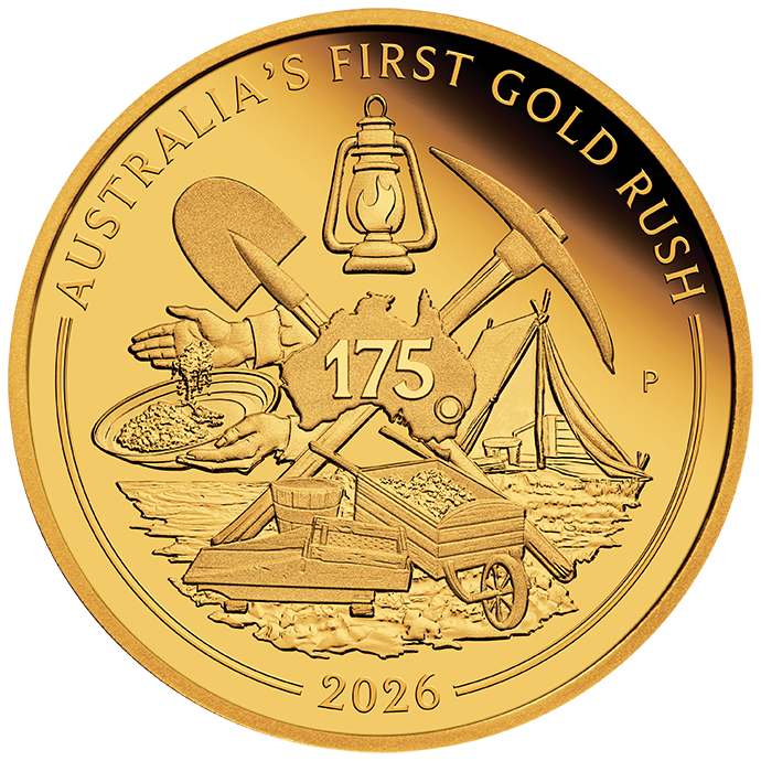 2026 1/4oz Gold Proof Coin Australia’s First Gold Rush 175th Anniversary